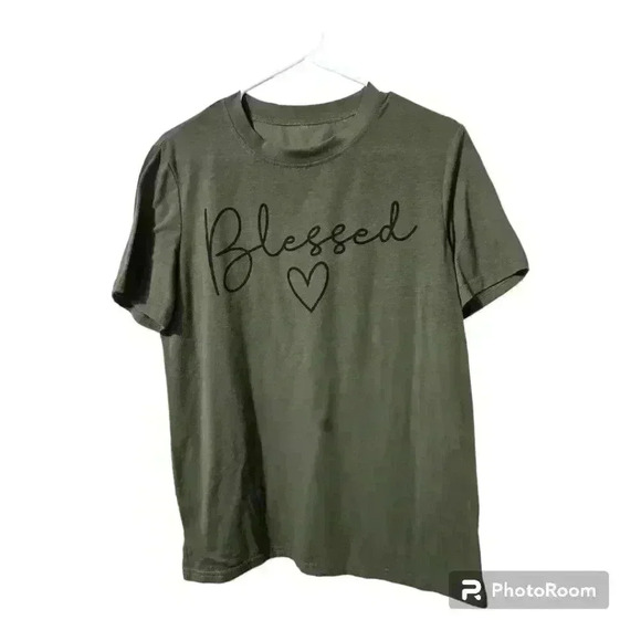 Womens dark green short sleeve tee! - Picture 1 of 3